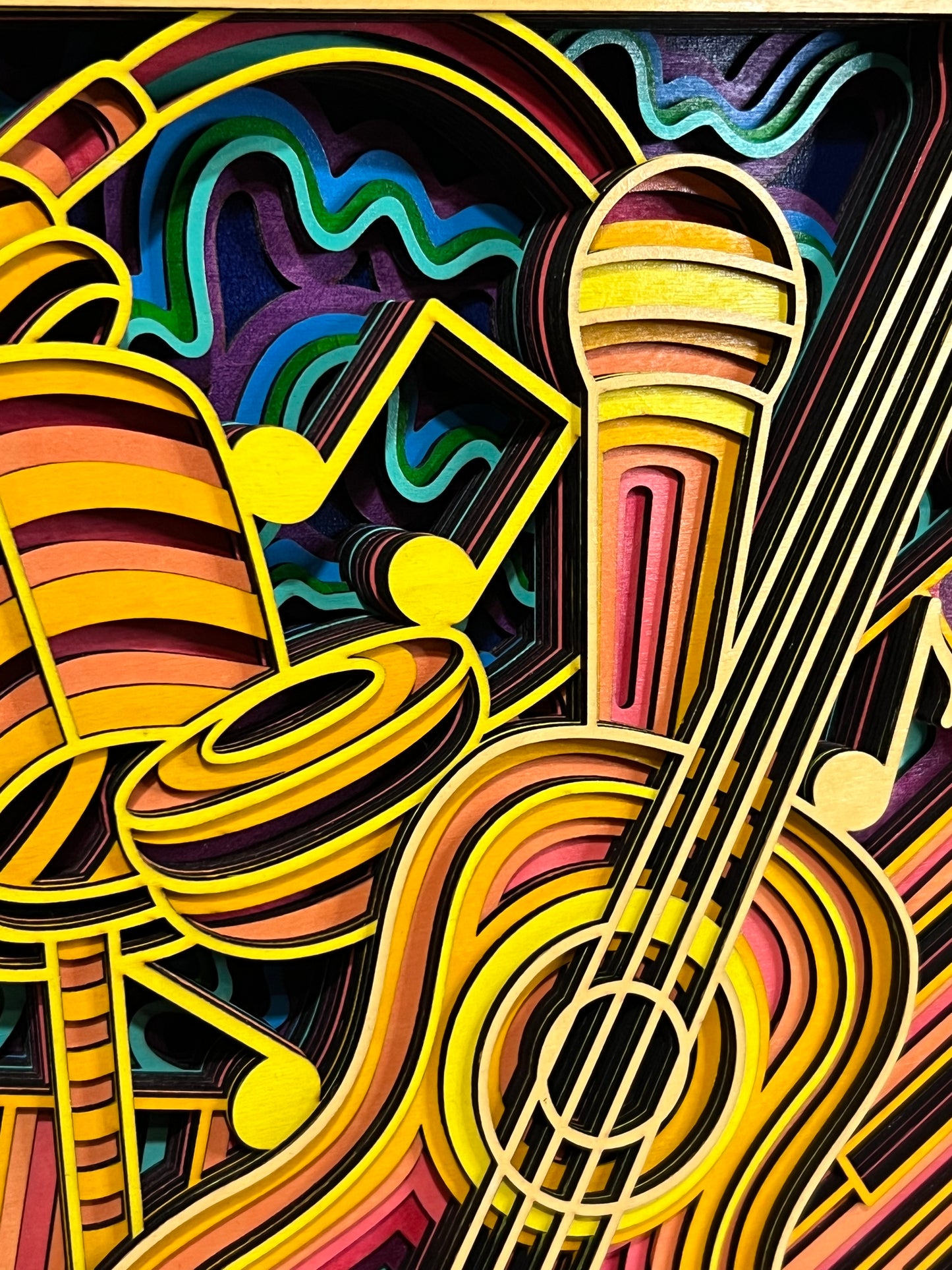 Musical Instruments - Multilayer Wood Art