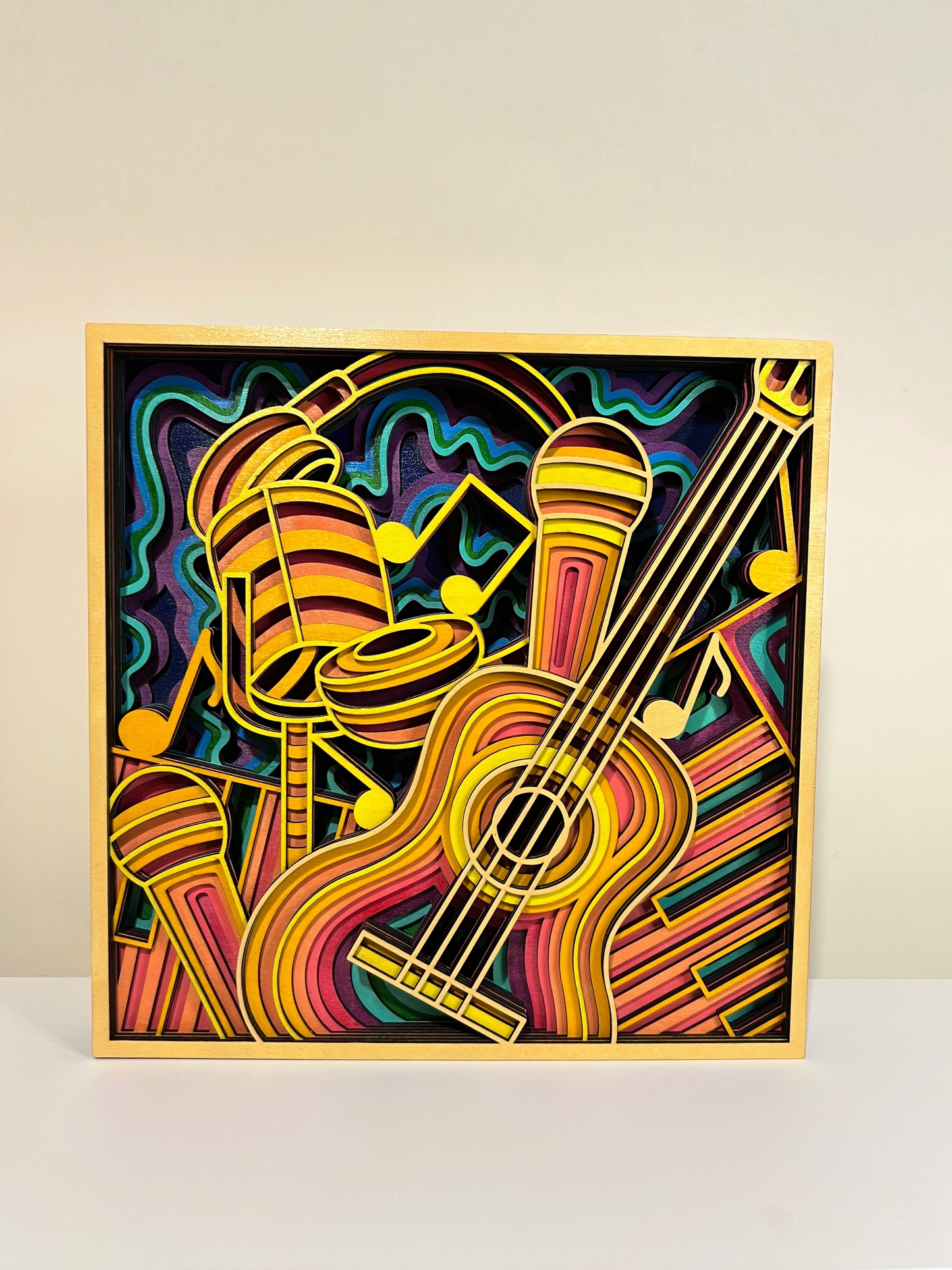 Musical Instruments - Multilayer Wood Art